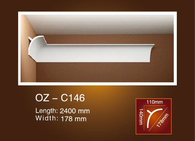 OEM/ODM Factory Pu Kitchen Gypsum Cornices -
 Indirect Light OZ-C146 – Ouzhi