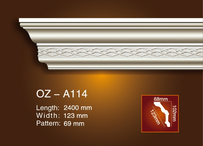 OEM Customized Cheap Ceiling Decorative Material -
 Carving Cornice Moulding OZ-A114 – Ouzhi