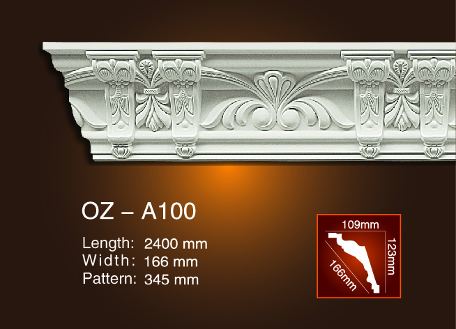 OEM Customized Cheap Ceiling Decorative Material -
 Carving Cornice Moulding OZ-A100 – Ouzhi