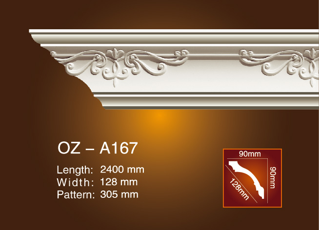 OEM Factory for Pu Cornice Moulding Polyurethane -
 Carving Cornice Moulding OZ-A167 – Ouzhi