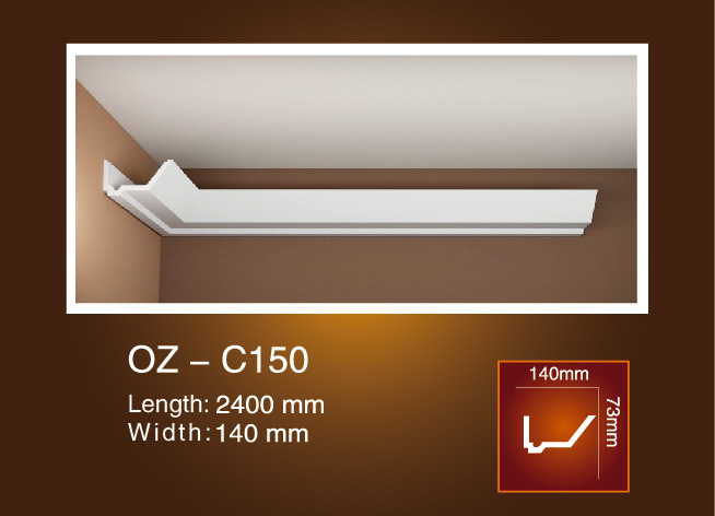 Factory Promotional Stainless Steel T-bar -
 Indirect Light OZ-C150 – Ouzhi
