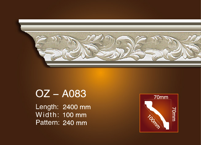 Wholesale Discount Pu Pop Cornice Decoration For Home -
 Carving Cornice Moulding OZ-A083 – Ouzhi