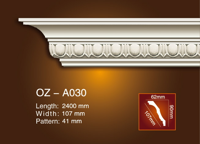 Special Price for Hot And Cold Water Pipe Line -
 Carving Cornice Moulding OZ-A030 – Ouzhi