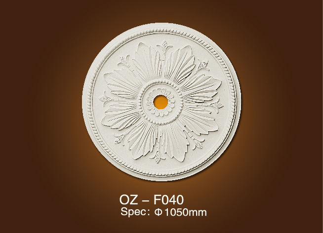 High definition Plastic Roman Pillar -
 Medallion OZ-F040 – Ouzhi