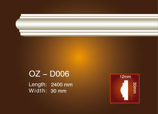 100% Original Factory Pu Moulds For Ceiling Decorations -
 Side Flat Wire OZ-D006 – Ouzhi