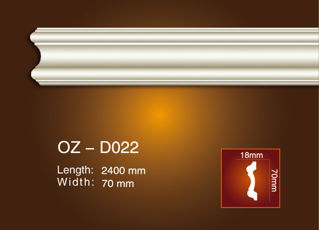 New Fashion Design for Decorative Cornices -
 Side Flat Wire OZ-D022 – Ouzhi
