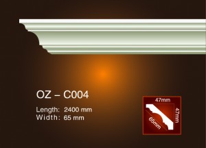 Professional Design Flower Ceiling Medallion -
 Plain Angle Line OZ-C004 – Ouzhi
