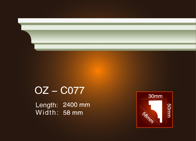 Factory wholesale Foam Board Xps Cornice -
 Plain Angle Line OZ-C077 – Ouzhi