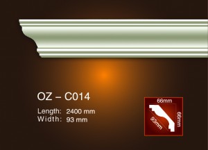 Super Lowest Price Pu Crown Mouldings -
 Plain Angle Line OZ-C014 – Ouzhi