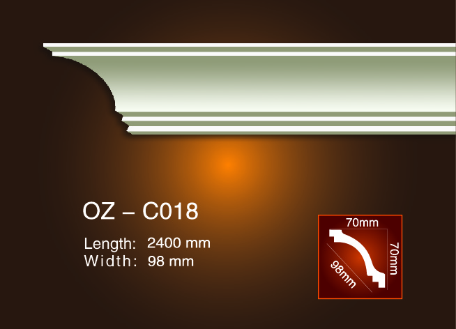 Well-designed White Marble Column -
 Plain Angle Line OZ-C018 – Ouzhi