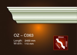 Newly Arrival Polyurethane Moldings -
 Plain Angle Line OZ-C063 – Ouzhi