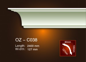Personlized Products White Primed Moulding Profile -
 Plain Angle Line OZ-C038 – Ouzhi