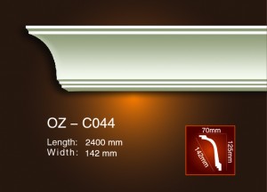 2017 Latest Design Decorative Tray Ceiling Design -
 Plain Angle Line OZ-C044 – Ouzhi