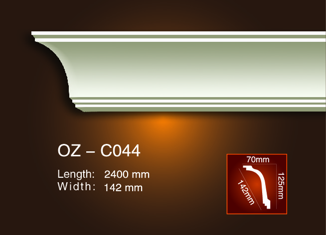 Factory Cheap Hot Interior Decorative Cornice Mould -
 Plain Angle Line OZ-C044 – Ouzhi