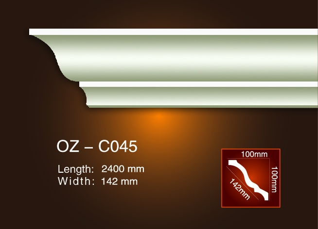 Cheapest Factory Egg And Dart Cornice Plaster Moulding -
 Plain Angle Line OZ-C045 – Ouzhi