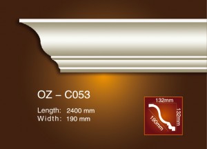 Factory Cheap Carved Crown Moulding -
 Plain Angle Line OZ-C053 – Ouzhi