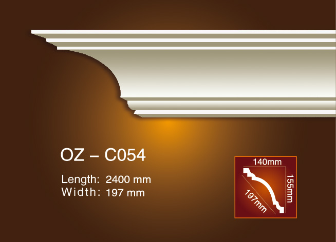 Low price for Ceiling Trim Moulding -
 Plain Angle Line OZ-C054 – Ouzhi