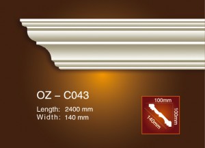 Factory Cheap Decorative Wall Panel Cornice Pu Moulding -
 Plain Angle Line OZ-C043 – Ouzhi