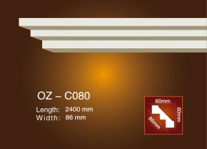 Super Lowest Price Pu Crown Mouldings -
 Plain Angle Line OZ-C080 – Ouzhi