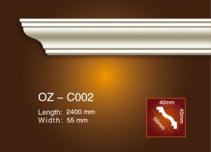 professional factory for Eps Cornice Moulding -
 Plain Angle Line OZ-C002 – Ouzhi