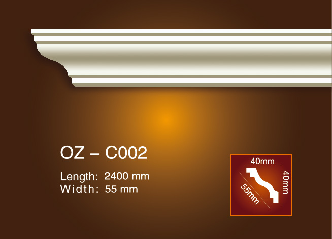 Factory directly supply Plastic Crown Moulding -
 Plain Angle Line OZ-C002 – Ouzhi