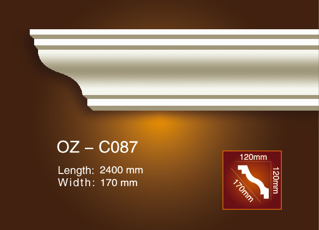 New Delivery for Ceiling Crown Moulding -
 Plain Angle Line OZ-C087 – Ouzhi