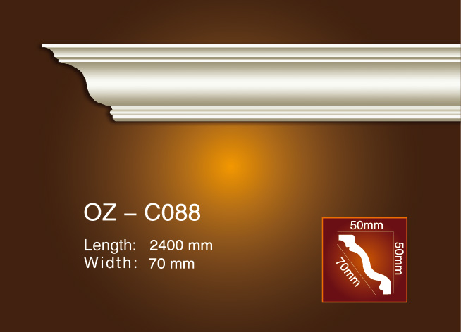 Factory Outlets Pu Corner Moulding Design -
 Plain Angle Line OZ-C088 – Ouzhi