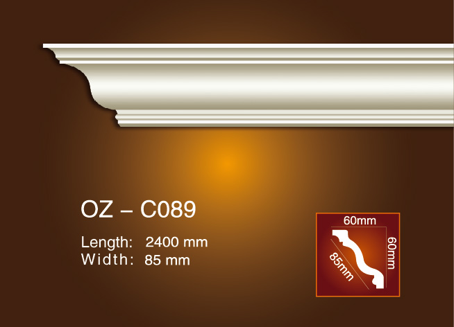 Cheapest Factory Ceiling Top Design Polyurethane Crown Moulding -
 Plain Angle Line OZ-C089 – Ouzhi