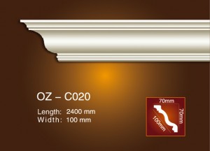 Good Quality Cornice Moulding Line -
 Plain Angle Line OZ-C020 – Ouzhi