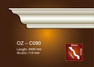 Factory source Interior Decorative Trim Mouldings -
 Plain Angle Line OZ-C090 – Ouzhi