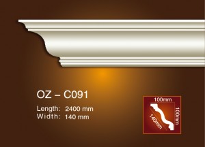 Competitive Price for Polyurethane Baseboard -
 Plain Angle Line OZ-C091 – Ouzhi