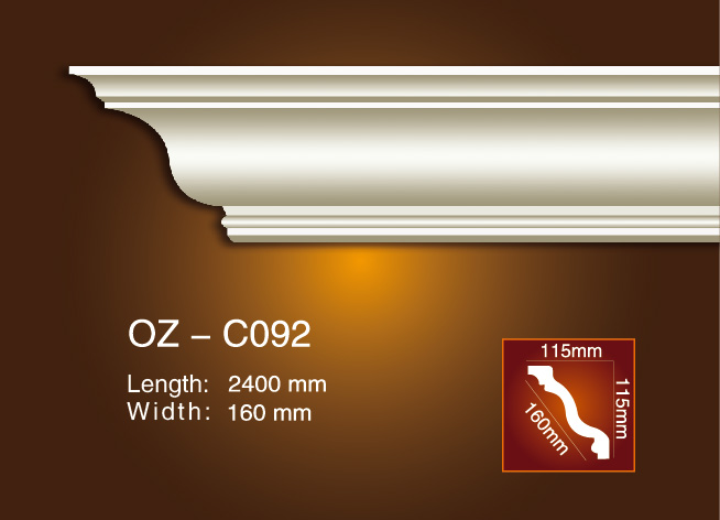 Hot-selling Polystyrene Foam Cornice -
 Plain Angle Line OZ-C092 – Ouzhi