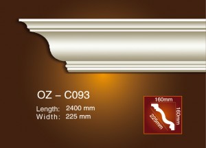 Best Price on Polyurethane Interior Crown Moulding -
 Plain Angle Line OZ-C093 – Ouzhi