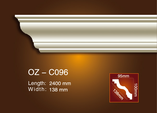 Europe style for Decorative Wall Medallions -
 Plain Angle Line OZ-C096 – Ouzhi