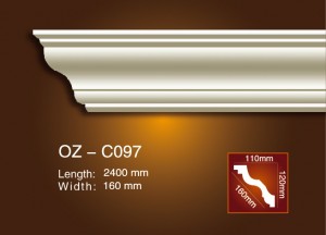 Factory directly supply Small Corner Moulding -
 Plain Angle Line OZ-C097 – Ouzhi