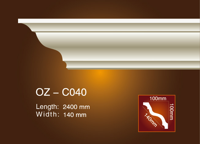 Cheap price Cornice Moulding Ceiling -
 Plain Angle Line OZ-C040 – Ouzhi