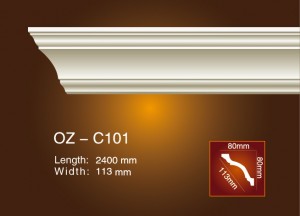 Trending Products Luxury Ceiling Tiles -
 Plain Angle Line OZ-C101 – Ouzhi