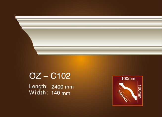 Chinese wholesale Pu Decorative Skirting Moulding -
 Plain Angle Line OZ-102 – Ouzhi