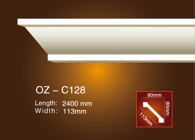 Newly Arrival Skirting Home Decorative Molding -
 Plain Angle Line OZ-C128 – Ouzhi
