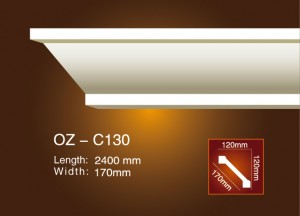 Leading Manufacturer for Ceilings Pop Design Moulds -
 Plain Angle Line OZ-C130 – Ouzhi