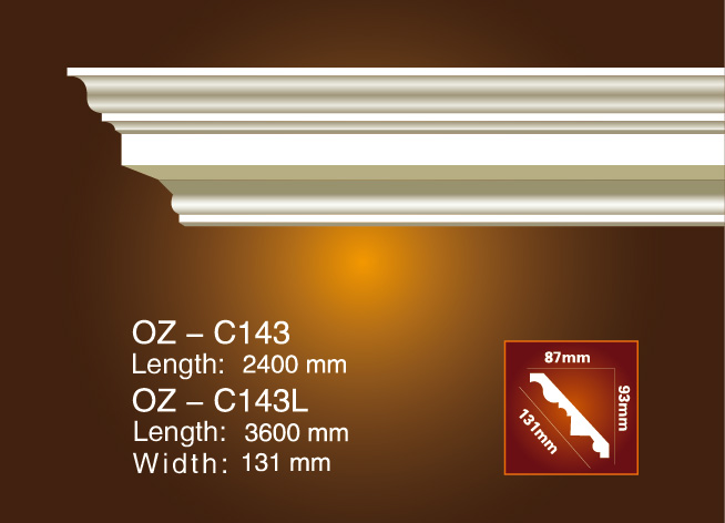 High Performance Interior Decorative Columns -
 Plain Angle Line OZ-C143 – Ouzhi