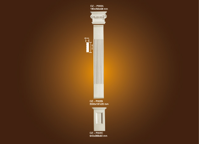 Manufactur standard Reinforced Firber Glass Light Trough -
 PU Roman Column OZ-P002A-C – Ouzhi