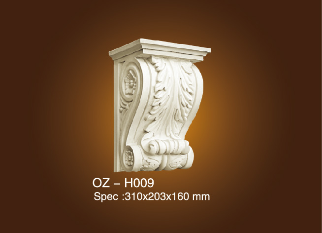 2017 Good Quality Carved Flat Wood Moulding -
 Exotic Corbels OZ-H009 – Ouzhi