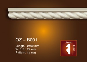 Discount Price Wood Home Decorative Molding -
 Carved Flat Line OZ-B001 – Ouzhi