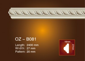 Best Price for Eps Shape Moulding Cornice -
 Carved Flat Line OZ-B081 – Ouzhi