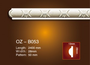 OEM China Wall Cornice Designs -
 Carved Flat Line OZ-B053 – Ouzhi