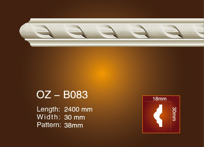 Lowest Price for Pu Foam Flexible Crown Molding -
 Carved Flat Line OZ-B083 – Ouzhi