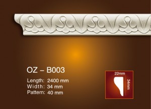 Low MOQ for Decorative Ceiling Panels -
 Carved Flat Line OZ-B003 – Ouzhi