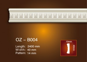 High Quality for Roman Pillars Wood Moulding -
 Carved Flat Line OZ-B004 – Ouzhi