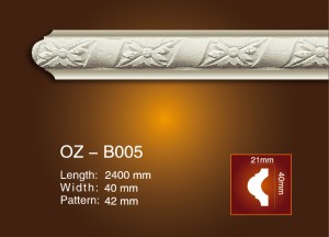 factory Outlets for Gypsum Roman Pillars/column/capitals -
 Carved Flat Line OZ-B005 – Ouzhi